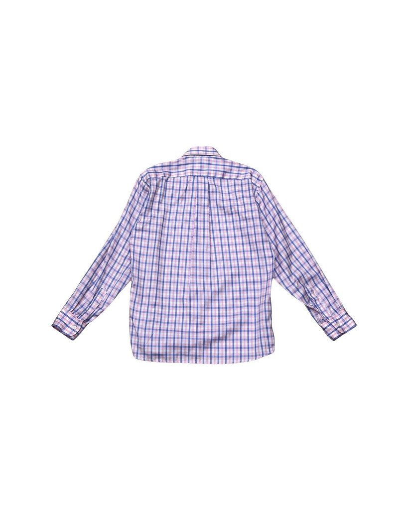 Plaid Button-Up Shirt