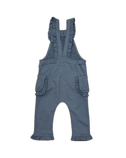 Ruffle Trim Overalls