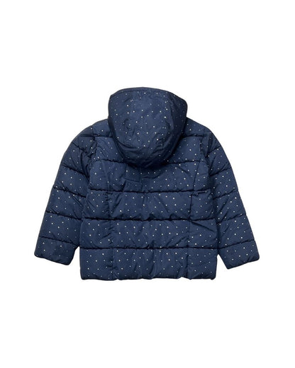 Polka Dot Puffer Coat